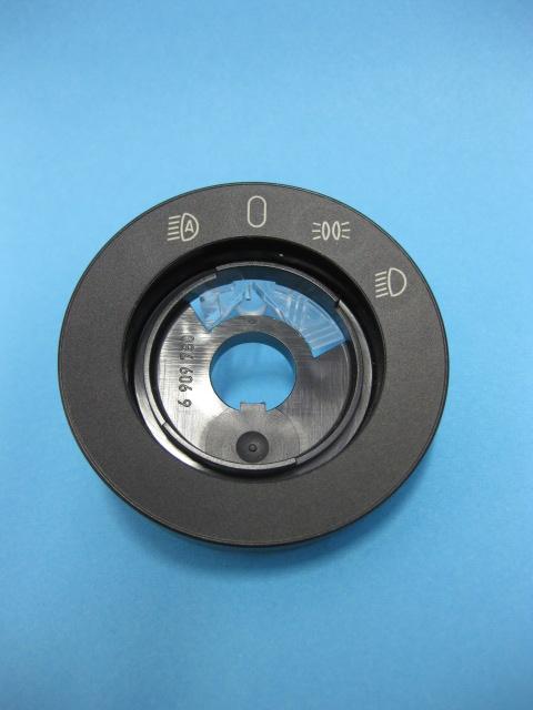 Drehschalter mit Symbolen und Lichtleiter